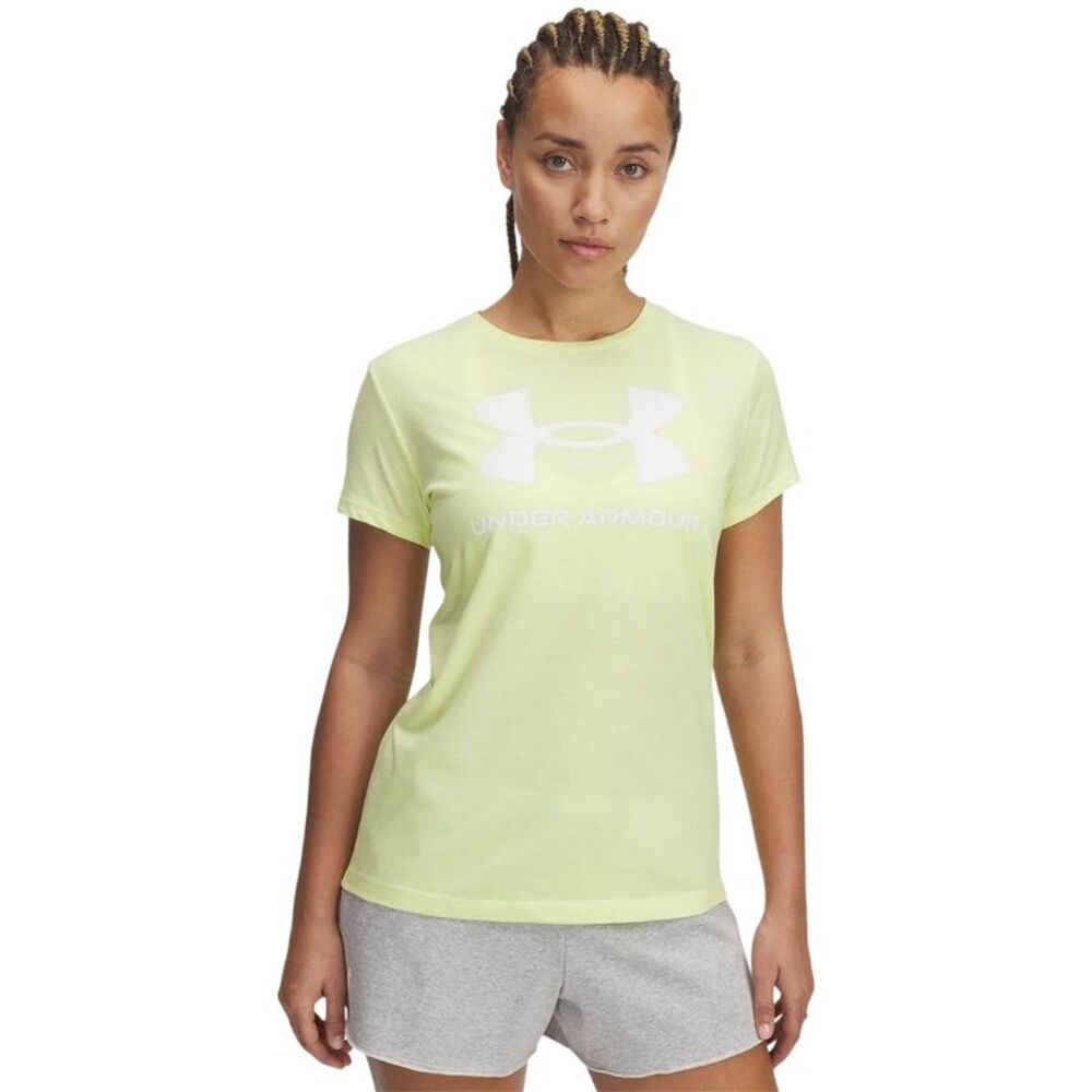 Under Armour Womens/Ladies Rival Logo T-Shirt / Yellow